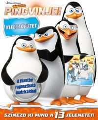  - Madagaszkár pingvinjei - kifestőfüzet matricákkal