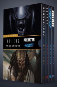  - Prometheus + Aliens + Alien vs. Predator + Predator: Tűz és kő + díszdoboz (képregény)
