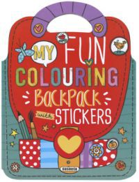  - My Fun Colouring Backpack with Stickers - Girls