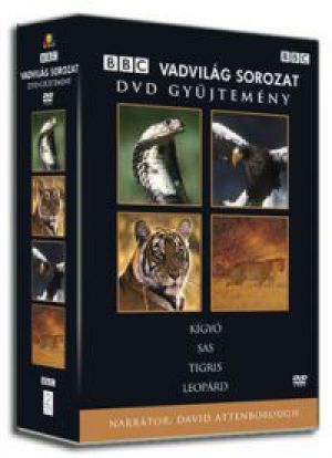 Több rendező - BBC Vadvilág sorozat 1. (Kígyó, Sas, Tigris, Leopárd) (4 DVD)