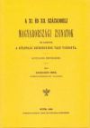 A XI. és XII. századbeli magyarországi zsinatok és azoknak a külföldi zsinatokhoz való viszonya