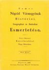 Nemes Nógrád Vármegyének Históriai, Geographiai és Statistikai Esmertetése I.