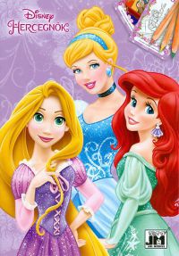  - Disney Hercegnők - A5+ színező
