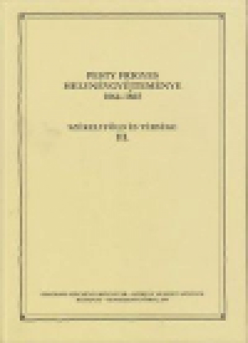 Pesty Frigyes helynévgyűjteménye 1864–1865 III.