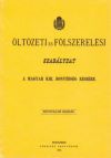 Öltözeti és fölszerelési szabályzat a Magyar kir. honvédség részére. 1876.