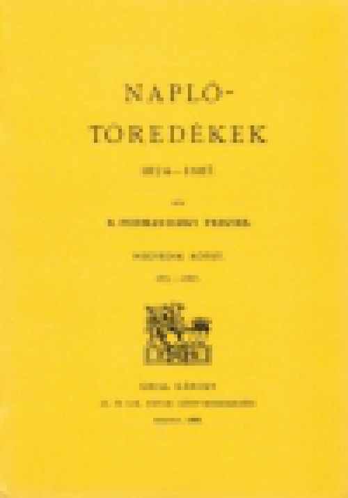 Naplótöredékek 1824-1886. IV. 1875-1887
