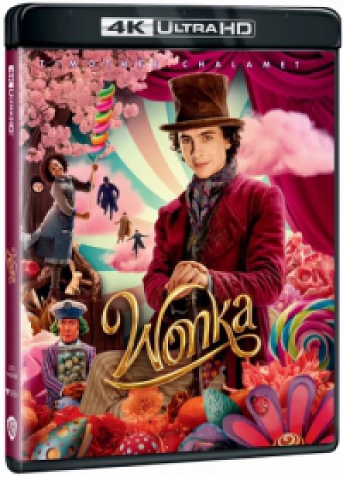  Paul King - Wonka (4K UHD + Blu-ray) *Import-Angol hangot és Angol feliratot tartalmaz*