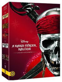 Gore Verbinski, Rob Marshall - A Karib-tenger kalózai gyűjtemény (4 DVD) *Díszdobozos*  *Antikvár-Kiváló állapotú*